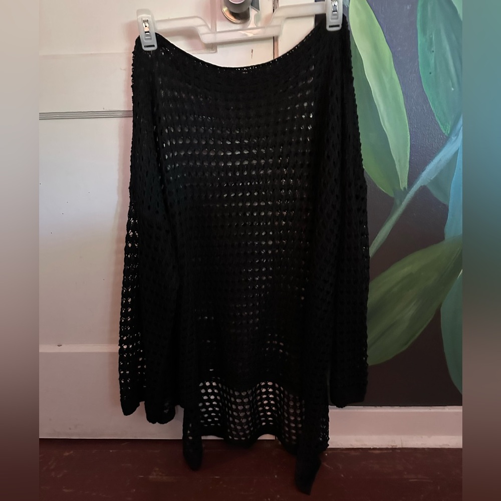 Knit swimsuit cover